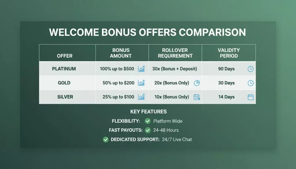 Confronto Bonus Benvenuto Scommesse 2026