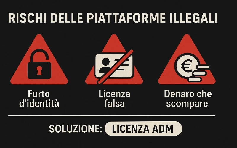 Rischi e pericoli delle piattaforme di scommesse non autorizzate